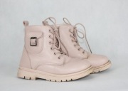 Botki pudrowy róż dla dziewczynki 