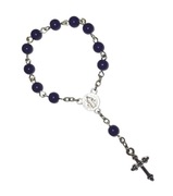 Różaniec dziesiątka Ciemny Fiolet Podziękowania komunia