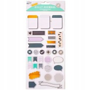 NAKLEJKI OZDOBNE DO BULLET JOURNAL TEKTURKOWE 3D