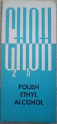PRL. Polski alkohol etylowy, reklama, broszura.