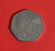 Moneta 10 rupii 1997, Mauritius