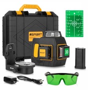 Laser z wiązką zieloną 3-wiązkowy 360° 3D, zasięg 40 m, zestaw SM-06-03040G