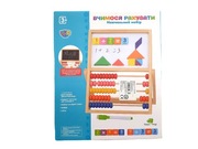 3w1 Tablica edukacyjna magnetyczna kredowa liczydło