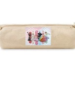 Piórnik szkolny genzie beżowy bawełna dla dzieci