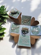 Kartka Exloding box ślubny wielbiciele podróży i gór