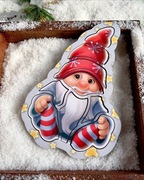 Świąteczne puzzle konturowe "Krasnaludek"