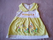 Sukienka Welurowa żółta w kwiatki rozmiar 68 