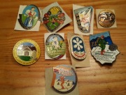 Wpinka Przypinka 9 szt PRL lata 70-te i 80-te NIEUŻYWANE ! Zest.4 PKP PTTK 