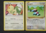 Niemieckie karty Pokemon, Mauzi 147/214 ,Poryon 71/108 .