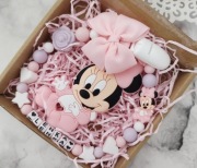 Zawieszka do smoczka imienna gryzak myszka Minnie