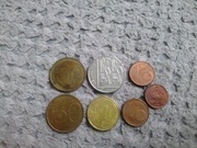 Monety różne zestaw monet 