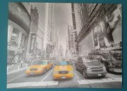 Obraz taksówki 85x113 cm płótno Nowy Jork taxi