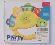 Interaktywny tamburyn z misiem grzechotka