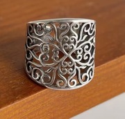 Pierścionek obrączka srebro 925