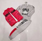 Komplet 3 częściowy idealny na wiosnę DZIEWCZYNKA