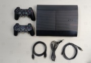 Konsola PS3 Super Slim 500gb,2 x Pad Sony,10000 gier retro,New Mod qCFW !