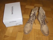 WOJAS TRZEWIKI/BOTKI DAMSKIE BEŻ 41 NOWE