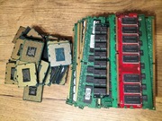 Złom pamięci RAM i procesory