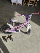 Rower dziecięcy Unibike 16 cali z kólkami