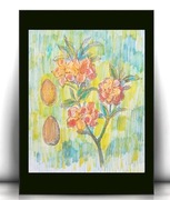 kwiaty rysunek a4, kwiatki obrazek 21x30, obrazek z kwiatkami