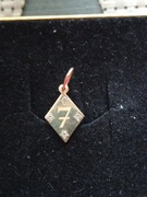 Złota zawieszka z cyfrą ,,7" pr.585