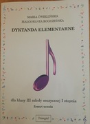 Dyktanda elementarne 3 klasa do szkoły muzycznej