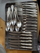 Zestaw sztućców ZSRR posrebrzane