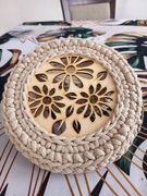 Koszyczek na drobiazgi z sznurka 