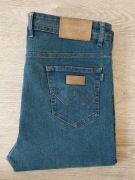 Wrangler Vintage spodnie jeansowe jeansy dżinsy klasyczne proste 38/32