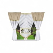 Zestaw zasłon z panelem