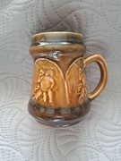 Vintage kufel wazon porcelit Mirostowice ceramika PRL ozdoba dekoracja 