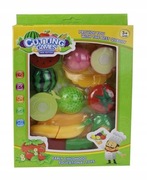 OWOCE DO KROJENIA + DESKA NÓŻ TALERZYKI 