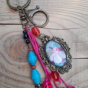 Brelok do kluczy ręcznie robiony w stylu boho - FLORAL BLOOM