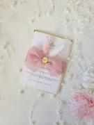 Zaproszenie na Pierwszą Komunię Świętą, Chrzest ręcznie robione