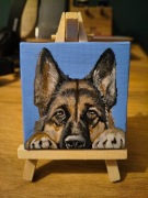 Mini obraz ręcznie malowany 7x7 