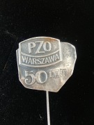 Wpinka przypinka PZO ZAKŁADY OPTYCZNE WARSZAWA 50 lat PRL 1971r