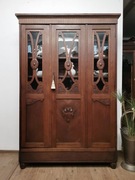 Dębowa biblioteczka witryna  antyk 660/2024 