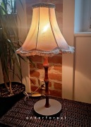 Lampa stołowa z abażurem ZSO Polam Radom PRL