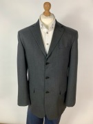 Marynarka Marks&Spencer 52/54 L XL ciemny granat wełna klasyczna