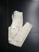 Nowe spodnie damskie rurki kremowe ony M 28