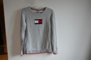 Tommy Hilfiger sweter z koronką r. M szary