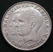 Belgia 50 franków 1960 - Baldwin i Fabiola - srebro 