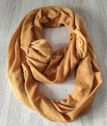 Szal komin szalik damski musztardowy szalokomin 