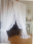 Firanka z falbankami 400x250cm
