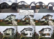 Projekt elewacji na dwóch ujęciach narożnikowych