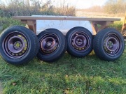 Opony z felgami stalowymi 205/60r16 5x108 peugeot