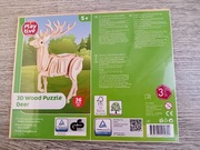 Drewniane puzzle 3D 2 zestaw 