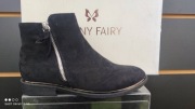 BOTKI DAMSKIE JENNY FAIRY  r.36 / 22 cm Hurtownia butów markowych