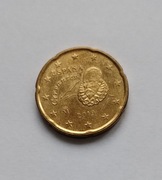 20 Euro centów - Hiszpania 2019r, śr. 22,25mm, waga 5,7g
