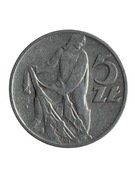 Polska 5 złotych Rybak 1959 rok 